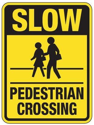 slow ped xing