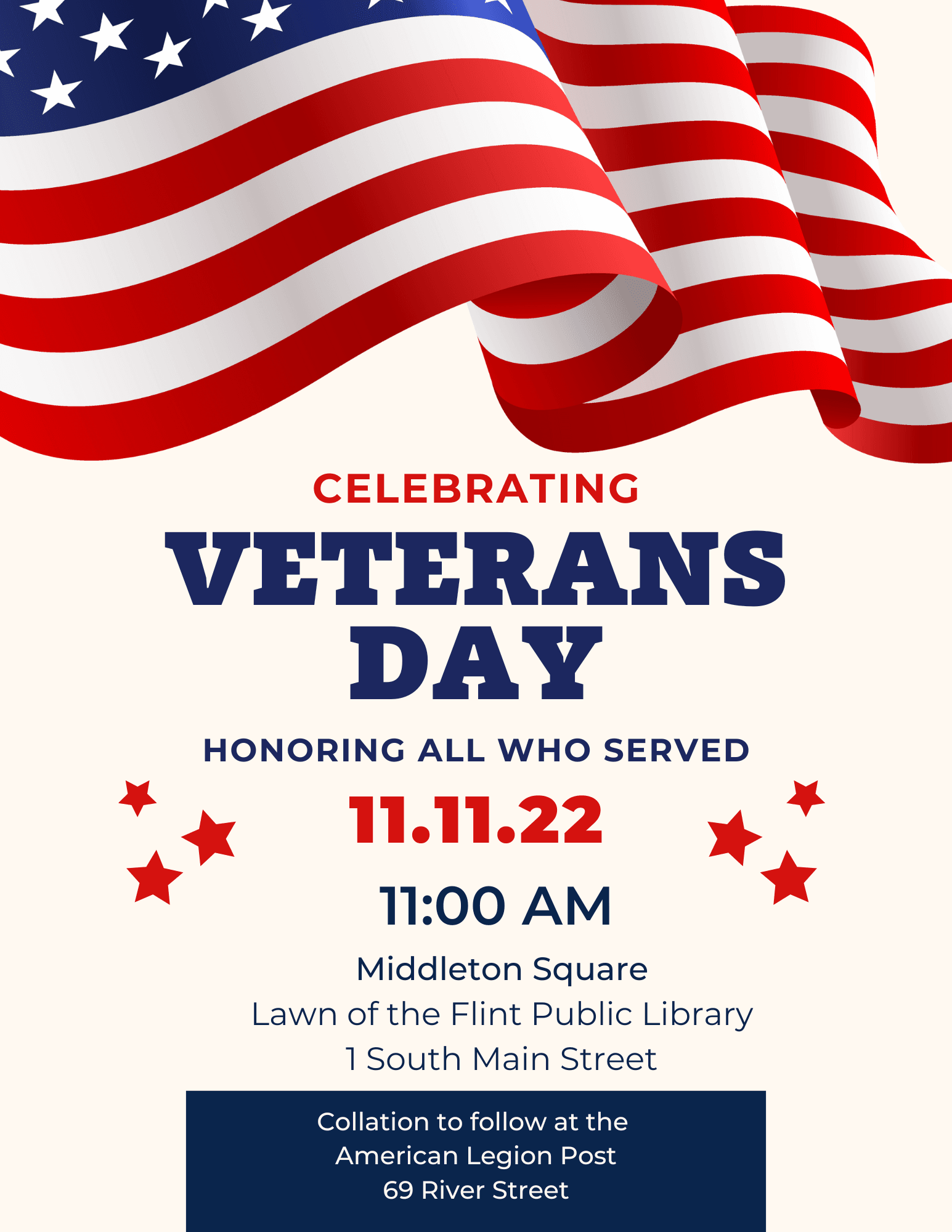 Veterans Day Flyer 2022